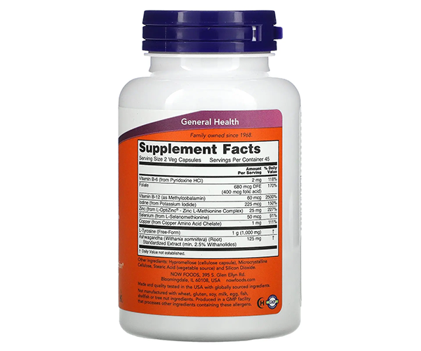 Энергия щитовидной железы NOW Foods (Thyroid Energy) 