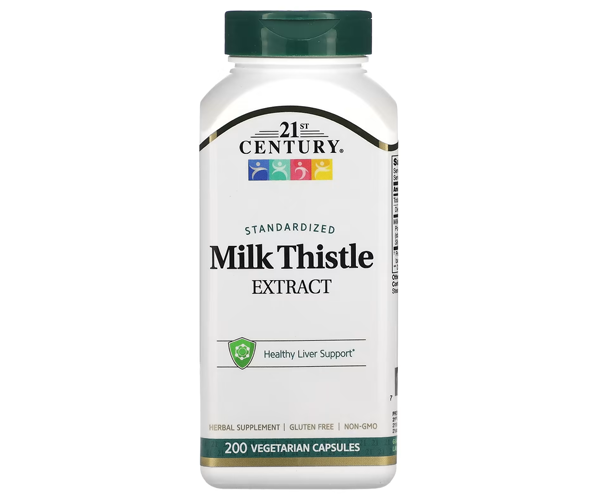 Экстракт расторопши 21st Century (Milk Thistle extract) 175 мг 