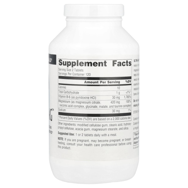 Магний ультра Source Naturals (Ultra-Mag) 200 мг 240 таблеток
