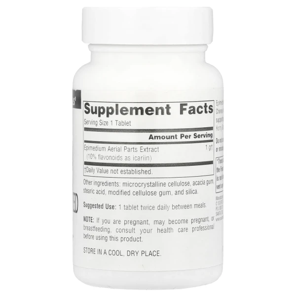 Екстракт горянки Source Naturals (Horny Goat Weed) 1000 мг 30 таблеток