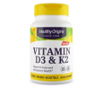 Витамин Д3 и К2 Healthy Origins (Vitamins D3 & K2) 2000 МЕ/200 мкг 