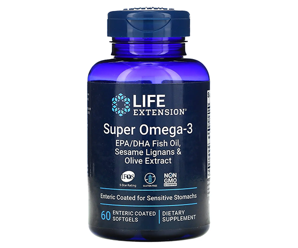 Супер Омега-3 Life Extension (Super Omega-3) з ентеросолюбильним покриттям