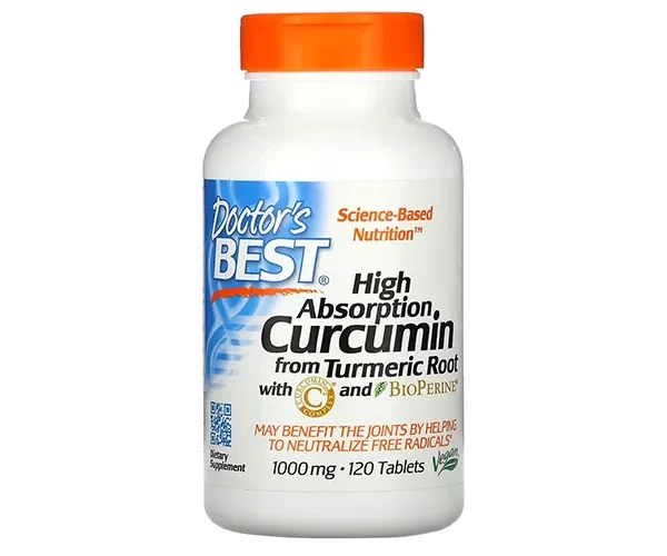 Куркумин С3 комплекс с биоперином Doctor's Best (Curcumin C3) 1000 мг 120 таблеток
