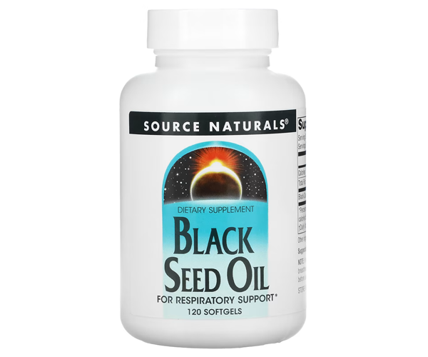 Масло чёрного тмина Source Naturals (Black Seed Oil) 1000 мг 120 капсул