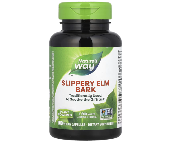 Слизький В'яз Nature's Way  (SLIPPERY ELM BARK) 100 капсул
