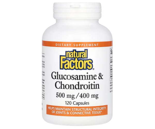 Глюкозамин и Хондроитин Natural Factors (Glucosamine Chondroitin) 500 мг/400 мг 120 капсул
