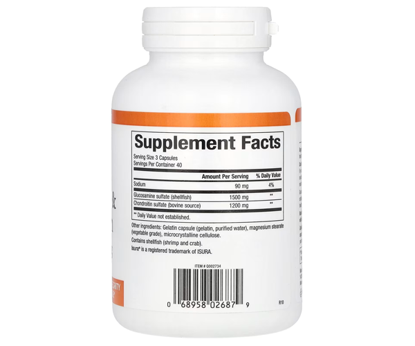 Глюкозамин и Хондроитин Natural Factors (Glucosamine Chondroitin) 500 мг/400 мг 120 капсул