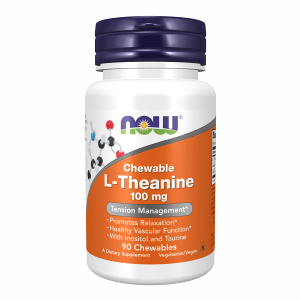 Теанин NOW Foods (L-Theanine) 100 мг 90 таблеток