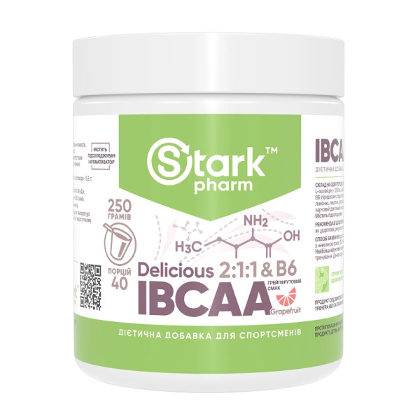 Амінокислоти Stark IBCAA 2-1-1/Vit B6 Stark Pharm 250г