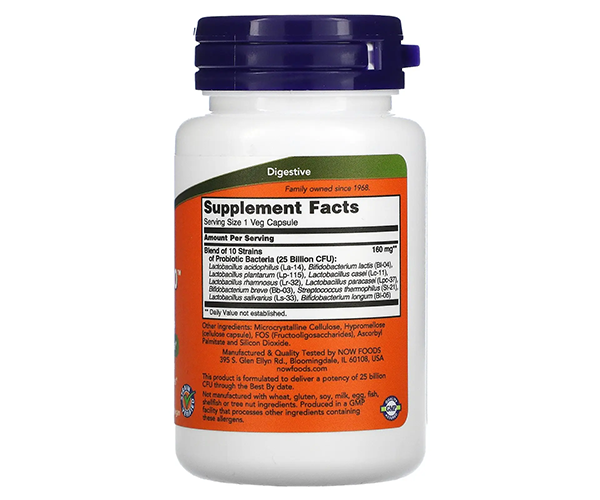 Пробиотики NOW Foods (Probiotic-10) 25 млрд КОЕ 
