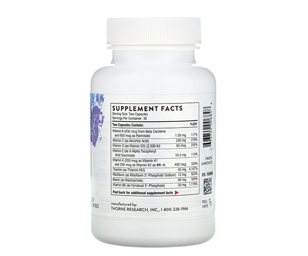 Мультивитамины и мультиминералы формула Thorne Research (Basic Nutrients 2/Day) 60 капсул