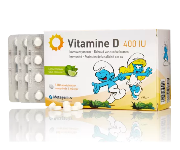 Вітамін Д Metagenics (Vitamin D) 400 МО 168 жувальних таблеток зі смаком лайма