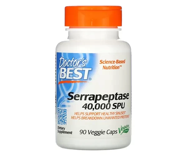 Серрапептаза Doctor's Best (Serrapeptase) 40000 SPU 