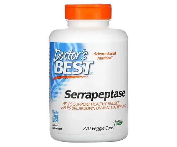 Серрапептаза Doctor's Best (Serrapeptase) 40000 SPU 