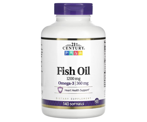 Рыбий жир с омега-3 21st Century (Fish Oil) 1200 мг 