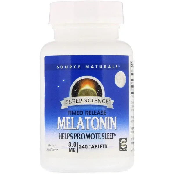 Мелатонін Source Naturals (Helps promote sleep) 3 мг 