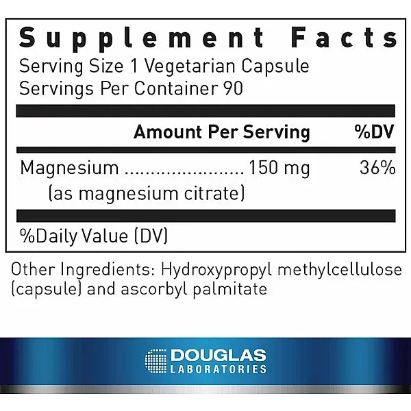 Магний цитрат Douglas Laboratories (Magnesium Citrate) 90 капсул
