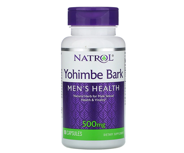 Йохимбе Natrol (Yohimbe Bark) 500 мг 90 капсул