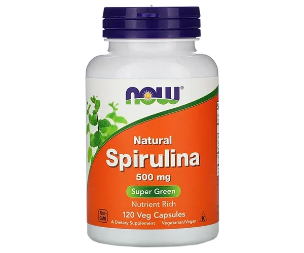 Спіруліна органічна NOW Foods  (Spirulina Organic) 500мг 120 капсул