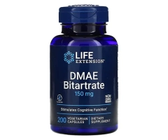 DMAE- диметиламіноетанол Life Extension (DMAE Bitartrate) 150 мг 200 капсул