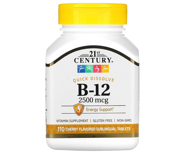 Вітамін В12 21st Century  (Vitamin B12) 2500 мкг 110 таблеток