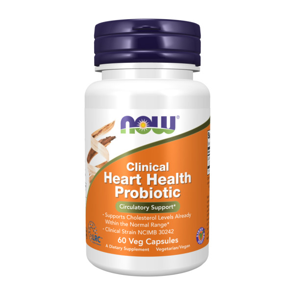 Клінічний пробіотик для здоров'я серця NOW Foods (Clinical heart health probiotic) 60 капсул