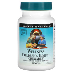Зміцнення імунітету для дітей Source Naturals  (Children's Immune Chewable) з ягідним смаком