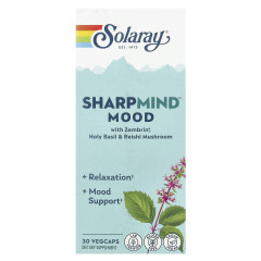 Добавка хорошее настроение Solaray SharpMind ™ Mood 30 капсул