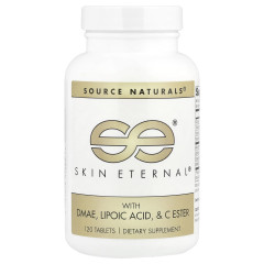 Здоровье кожи с DMAE и альфа-липоевой кислотой Source Naturals (Skin eternal) 120 таблеток