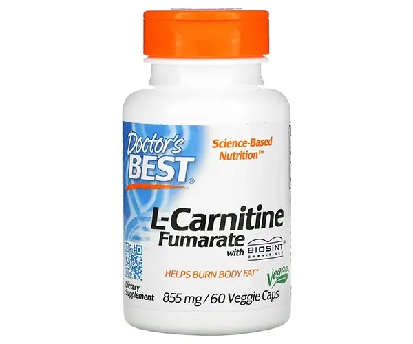 Л-карнитин фумарат Doctor's Best (L-Carnitine Fumarate) 855 мг 