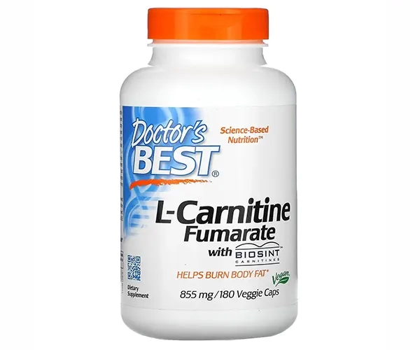 Л-карнитин фумарат Doctor's Best (L-Carnitine Fumarate) 855 мг 