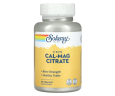 Кальций и магний Цитрат Solaray (Calcium Magnesium Citrate) 1000 мг/1000 мг