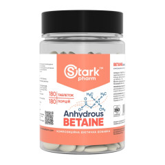 Бетаїн безводний Stark Pharm (Betaine Anhydrous) 500 мг 180 капсул