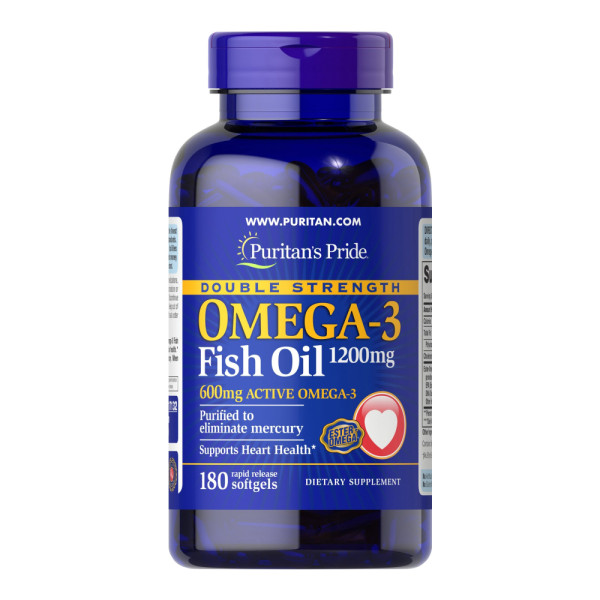 Рыбий жир Омега-3 Puritan's Pride (Omega-3 Fish Oil) 1200 мг 180 капсул