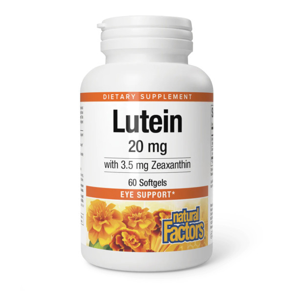 Лютеин Natural Factors (Lutein) 20 мг 60 капсул