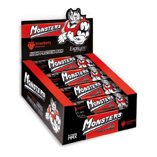 Батончики Strong Max Monsters 80г x 20шт