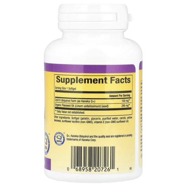 Убіхінол QH-активний коензим Q10 Natural Factors (Ubiquinol Active CoQ10) 60 капсул